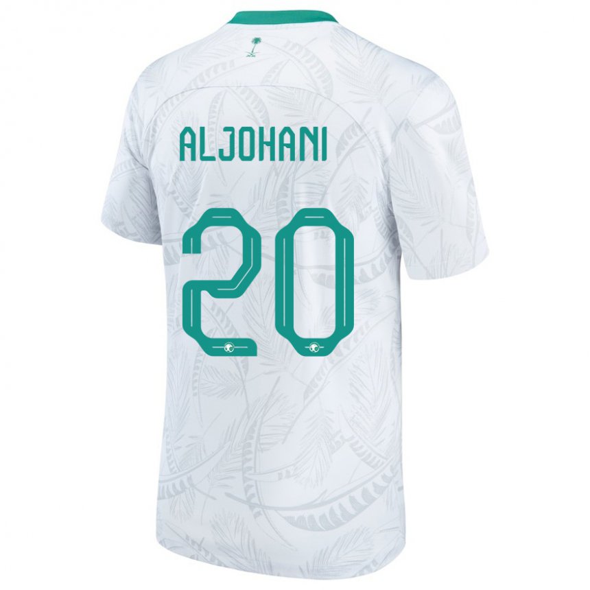 Niño Camiseta Arabia Saudita Ziyad Aljohani #20 Blanco 1ª Equipación 22-24 La Camisa México