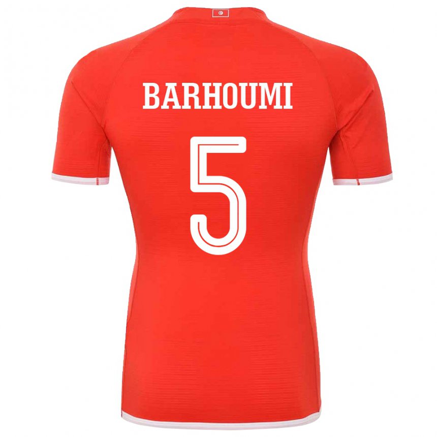 Niño Camiseta Túnez Jasmina Barhoumi #5 Rojo 1ª Equipación 22-24 La Camisa México