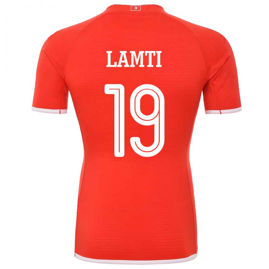 Niño Camiseta Túnez Chirine Lamti #19 Rojo 1ª Equipación 22-24 La Camisa México