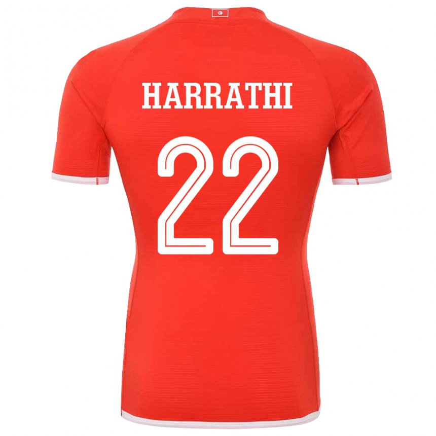 Niño Camiseta Túnez Najla Harrathi #22 Rojo 1ª Equipación 22-24 La Camisa México