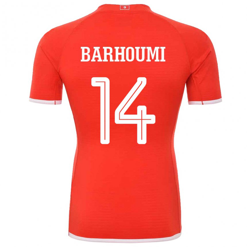 Niño Camiseta Túnez Salah Barhoumi #14 Rojo 1ª Equipación 22-24 La Camisa México