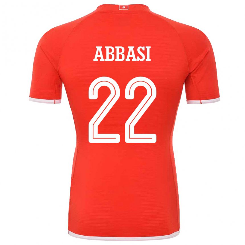 Niño Camiseta Túnez Bechir Abbasi #22 Rojo 1ª Equipación 22-24 La Camisa México