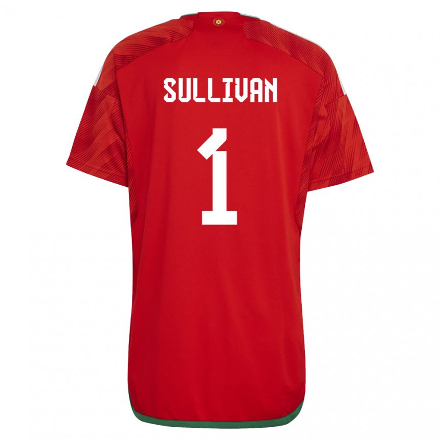 Niño Camiseta Gales Laura O Sullivan #1 Rojo 1ª Equipación 22-24 La Camisa México