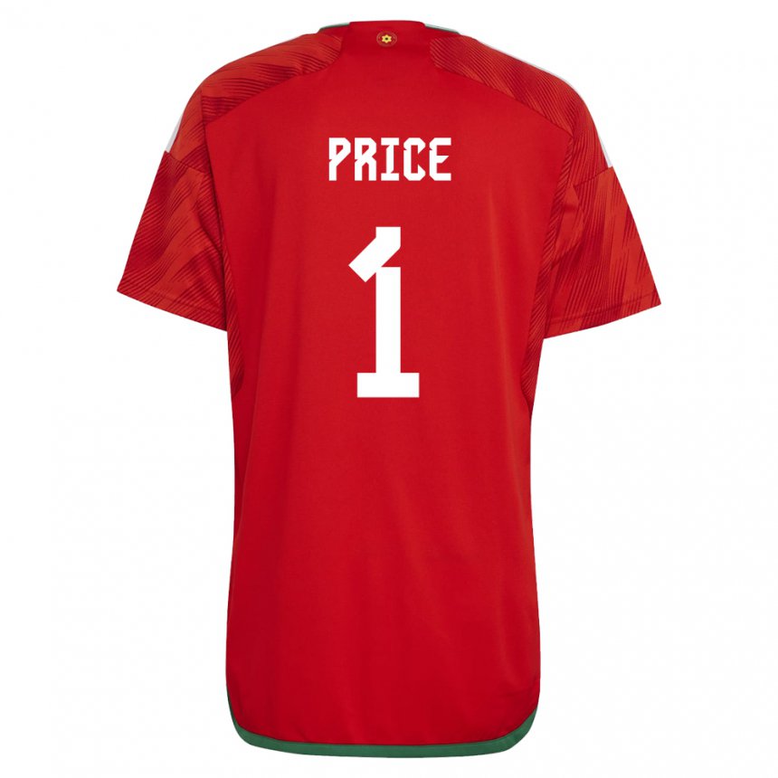 Niño Camiseta Gales Jo Price #1 Rojo 1ª Equipación 22-24 La Camisa México