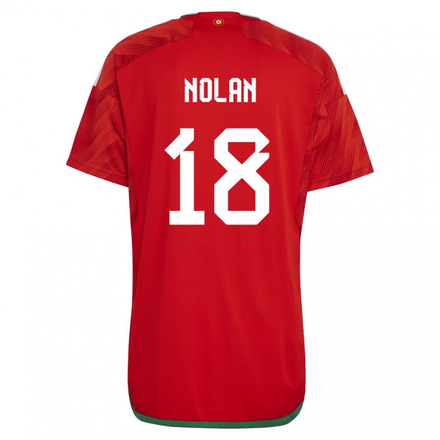 Niño Camiseta Gales Kylie Nolan #18 Rojo 1ª Equipación 22-24 La Camisa México