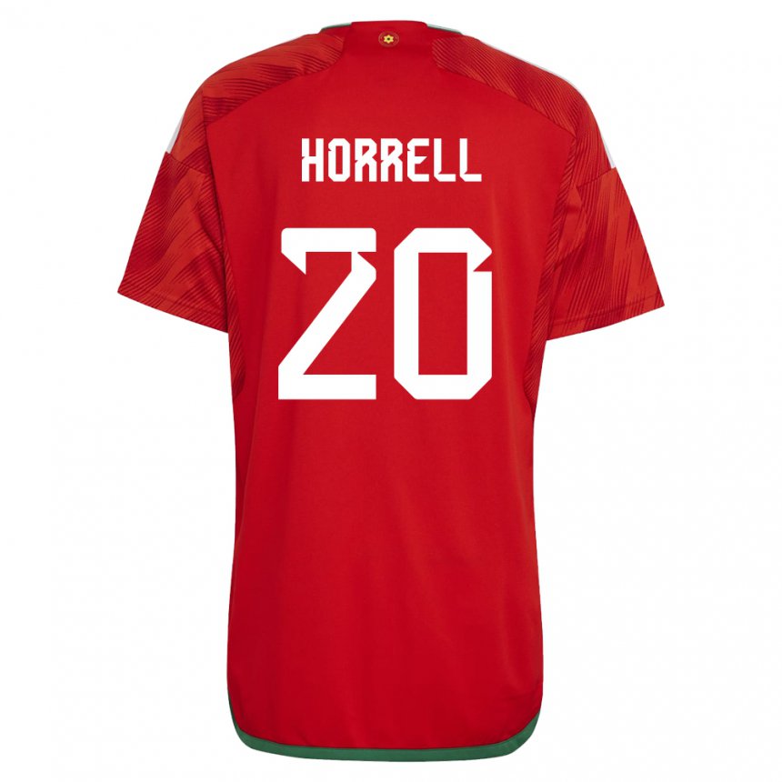 Niño Camiseta Gales Grace Horrell #20 Rojo 1ª Equipación 22-24 La Camisa México