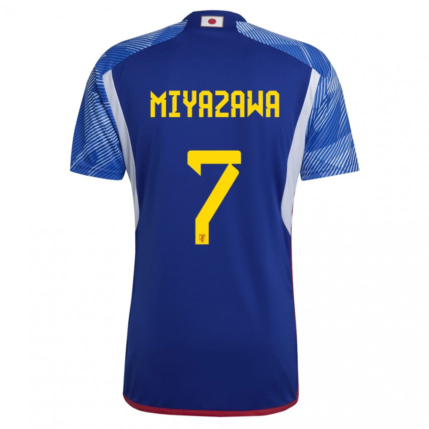 Niño Camiseta Japón Hinata Miyazawa #7 Azul Real 1ª Equipación 22-24 La Camisa México