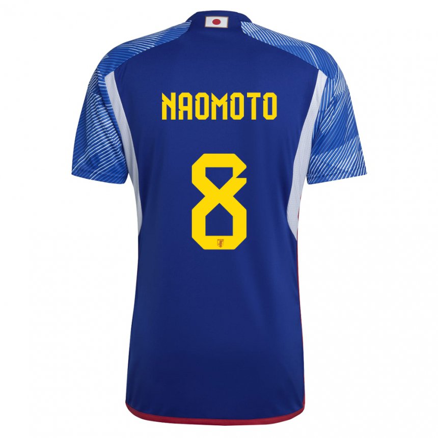 Niño Camiseta Japón Hikaru Naomoto #8 Azul Real 1ª Equipación 22-24 La Camisa México