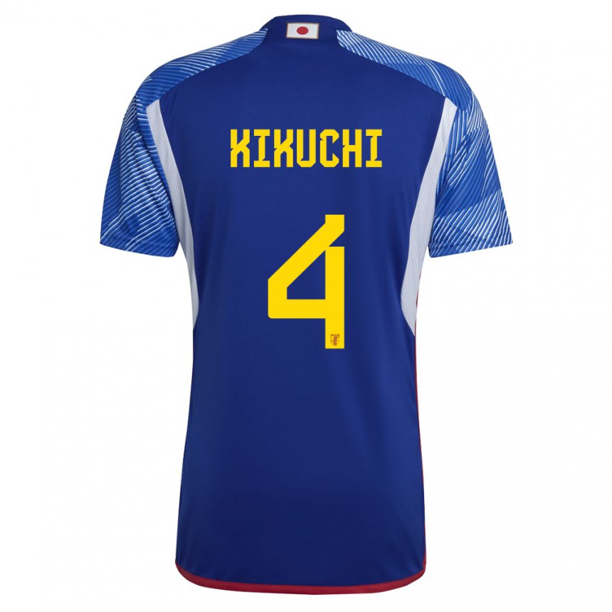 Niño Camiseta Japón Shuta Kikuchi #4 Azul Real 1ª Equipación 22-24 La Camisa México