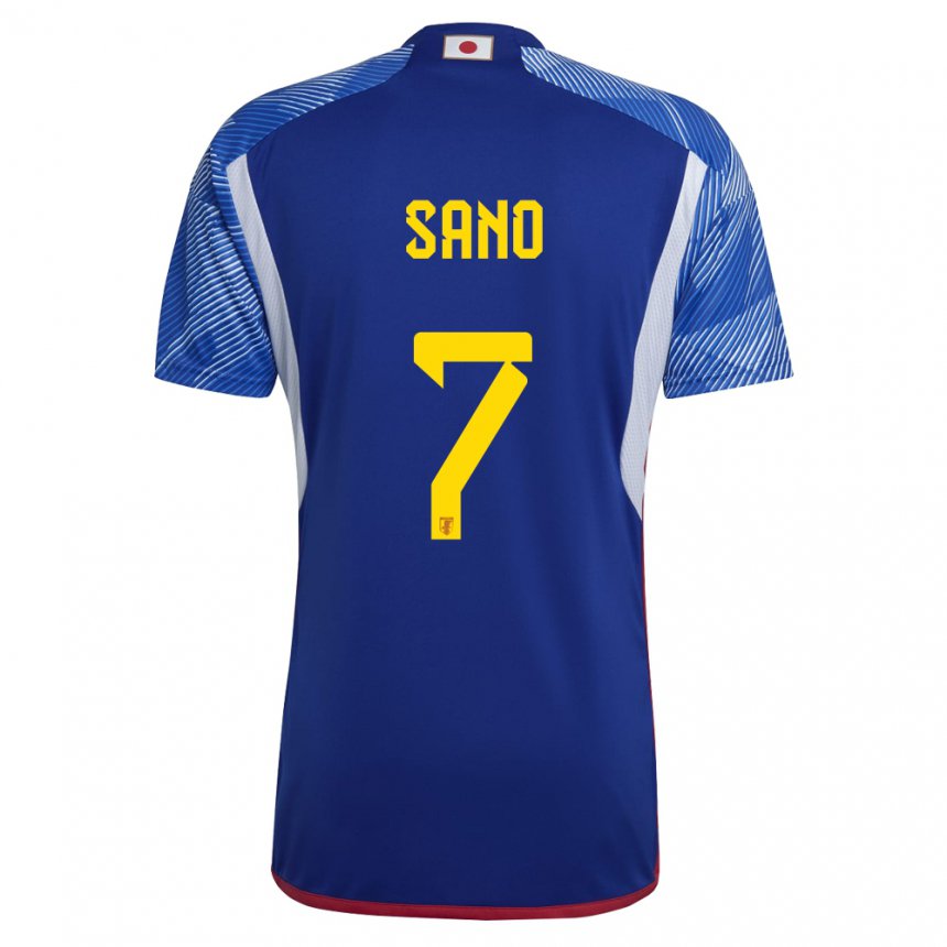 Niño Camiseta Japón Kodai Sano #7 Azul Real 1ª Equipación 22-24 La Camisa México