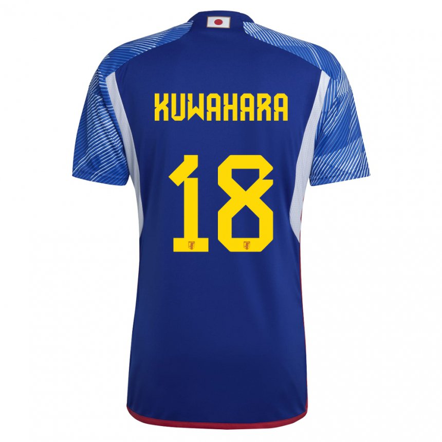 Niño Camiseta Japón Rikuto Kuwahara #18 Azul Real 1ª Equipación 22-24 La Camisa México