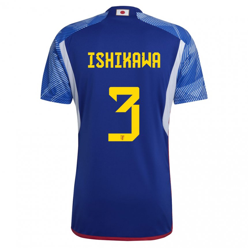 Niño Camiseta Japón Seita Ishikawa #3 Azul Real 1ª Equipación 22-24 La Camisa México