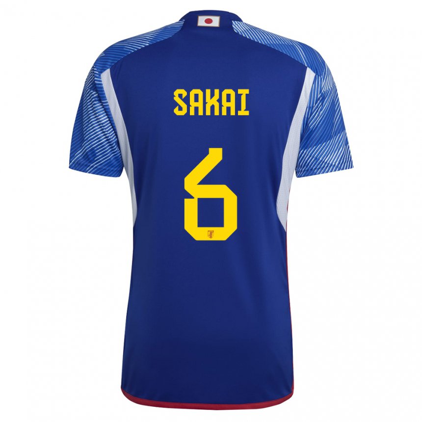 Niño Camiseta Japón Shunya Sakai #6 Azul Real 1ª Equipación 22-24 La Camisa México