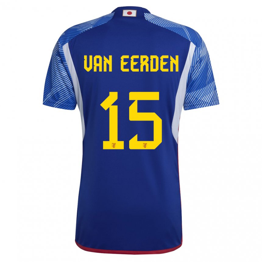 Niño Camiseta Japón Shawn Van Eerden #15 Azul Real 1ª Equipación 22-24 La Camisa México