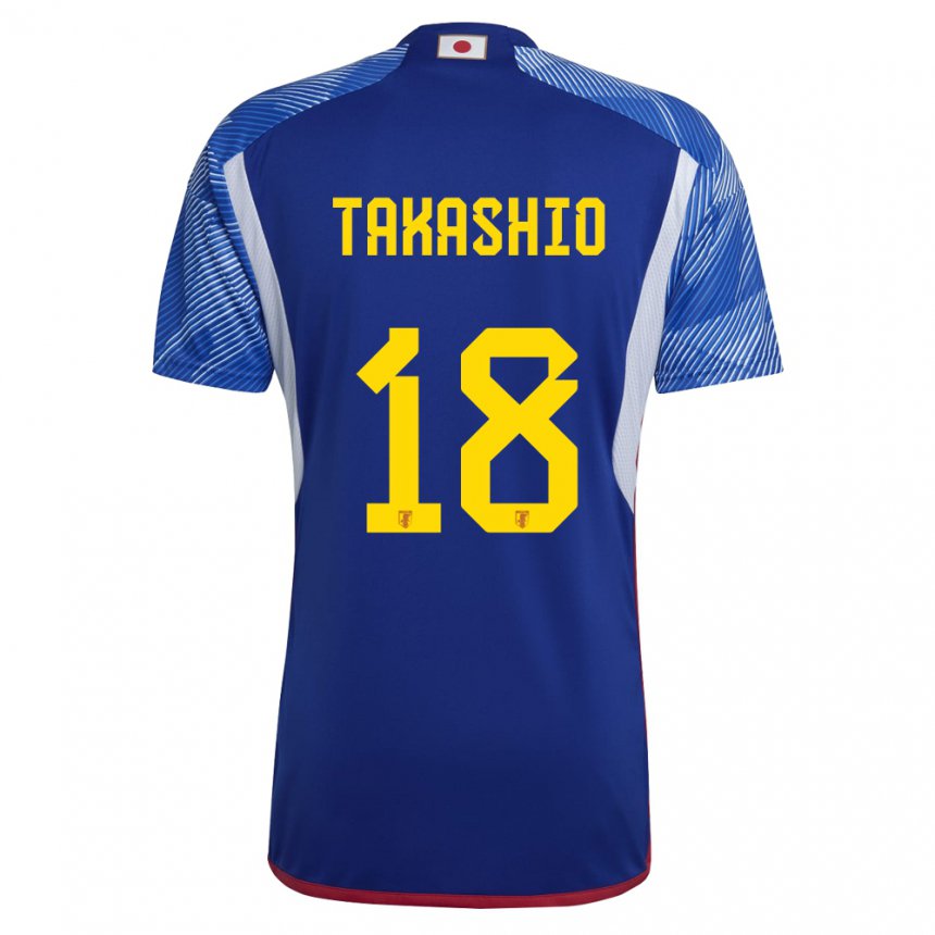 Niño Camiseta Japón Hayase Takashio #18 Azul Real 1ª Equipación 22-24 La Camisa México