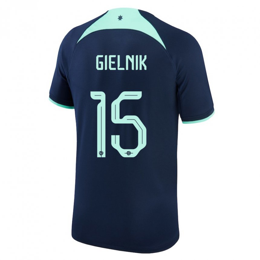 Niño Camiseta Australia Emily Gielnik #15 Azul Oscuro 2ª Equipación 22-24 La Camisa México