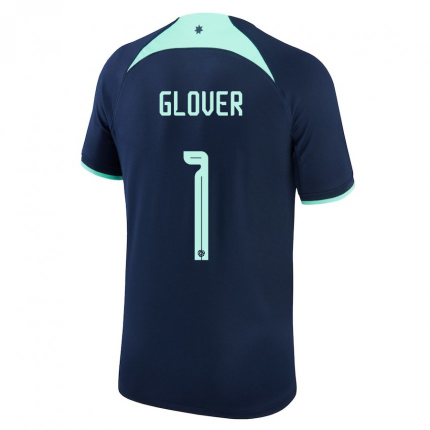 Niño Camiseta Australia Thomas Glover #1 Azul Oscuro 2ª Equipación 22-24 La Camisa México