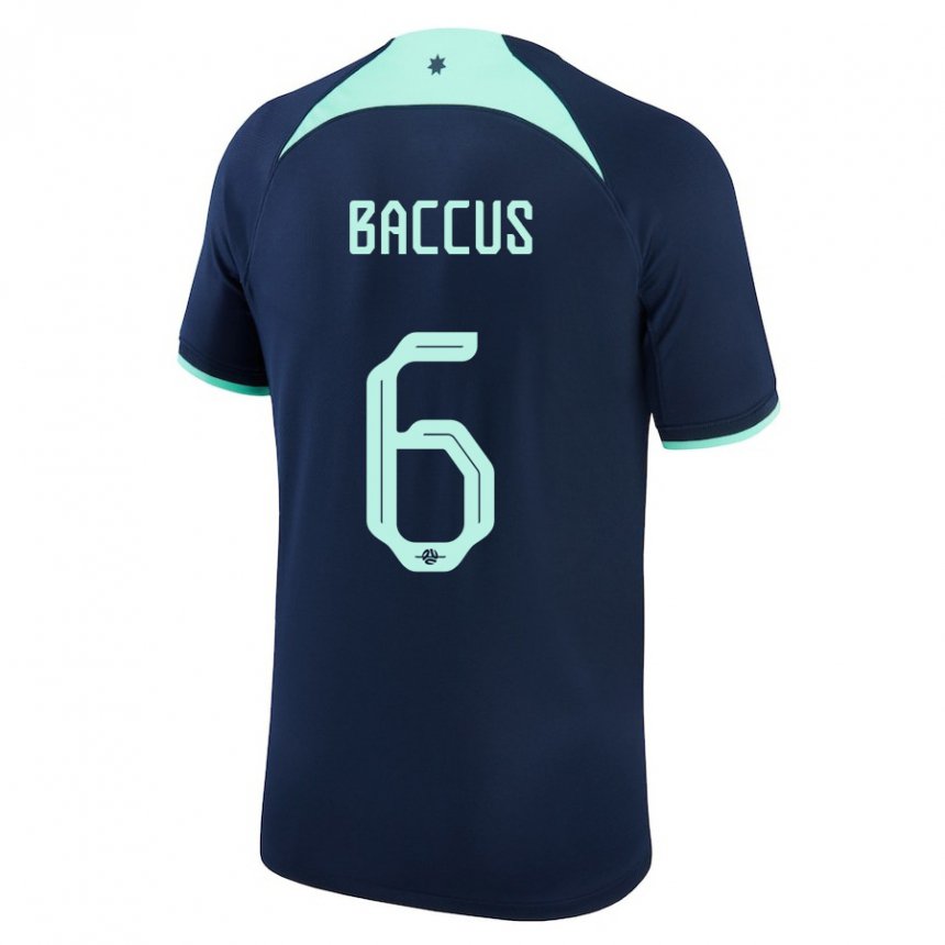 Niño Camiseta Australia Keanu Baccus #6 Azul Oscuro 2ª Equipación 22-24 La Camisa México