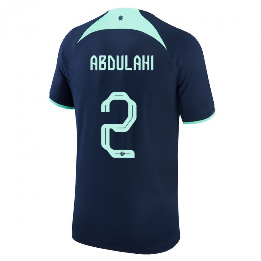 Niño Camiseta Australia Idrus Abdulahi #2 Azul Oscuro 2ª Equipación 22-24 La Camisa México