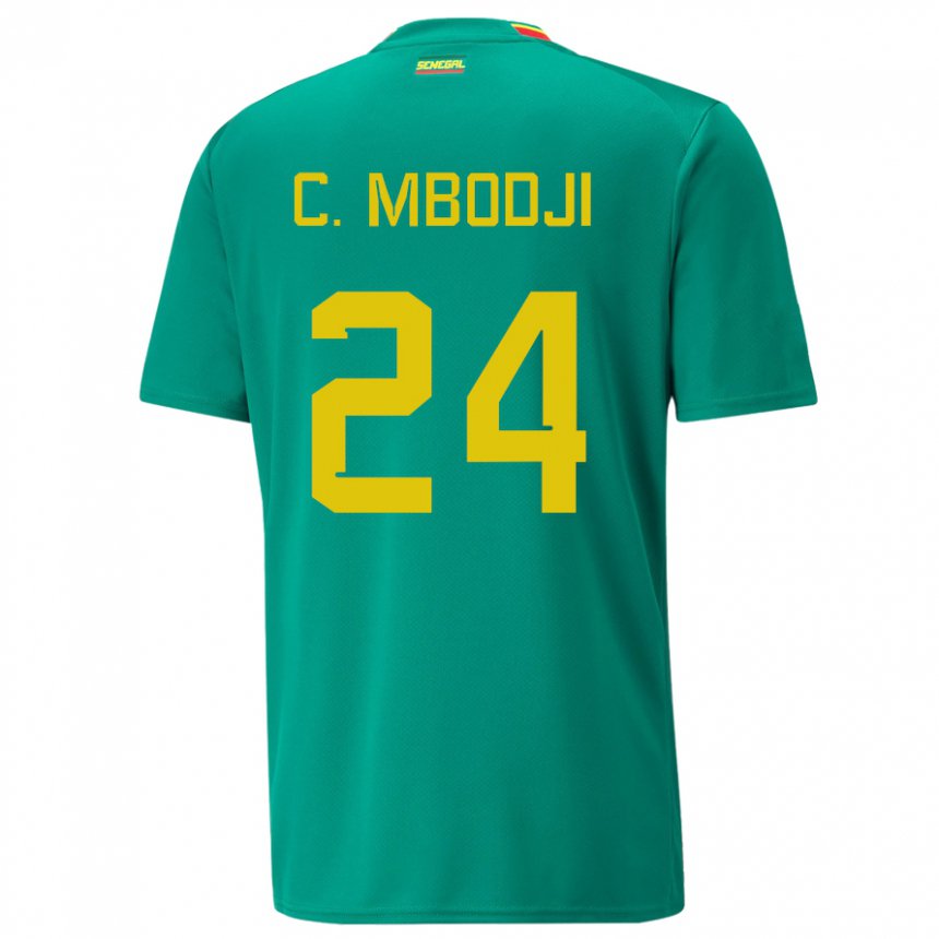 Niño Camiseta Senegal Coumba Sylla Mbodji #24 Verde 2ª Equipación 22-24 La Camisa México