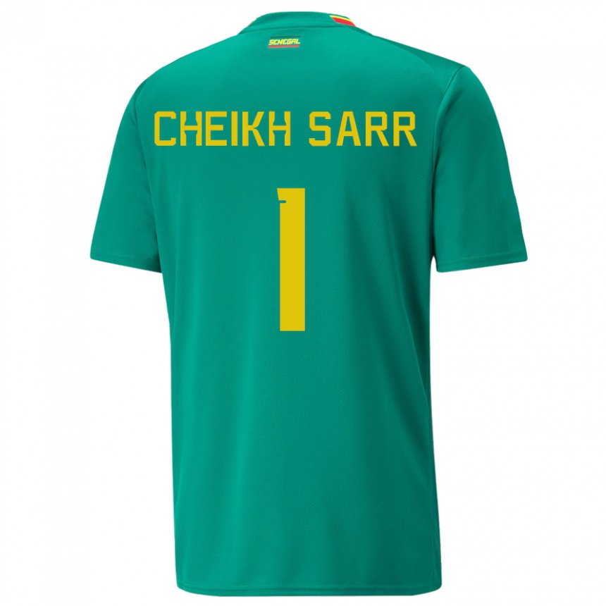 Niño Camiseta Senegal Cheikh Sarr #1 Verde 2ª Equipación 22-24 La Camisa México