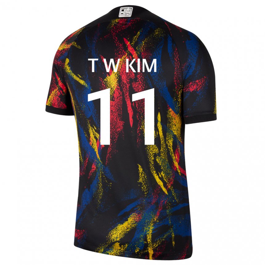 Niño Camiseta Corea Del Sur Kim Tae Wook #11 Multicolor 2ª Equipación 22-24 La Camisa México