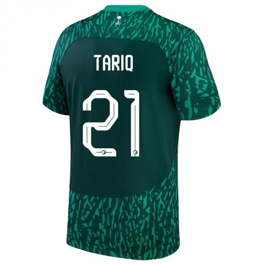 Niño Camiseta Arabia Saudita Juri Tariq #21 Verde Oscuro 2ª Equipación 22-24 La Camisa México