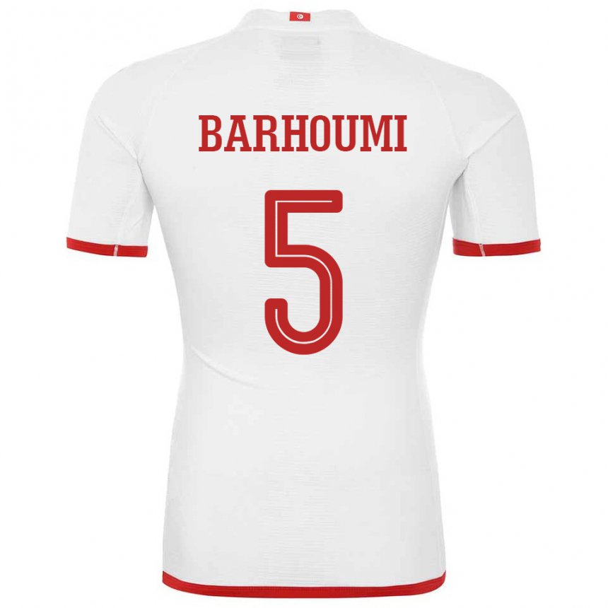 Niño Camiseta Túnez Jasmina Barhoumi #5 Blanco 2ª Equipación 22-24 La Camisa México