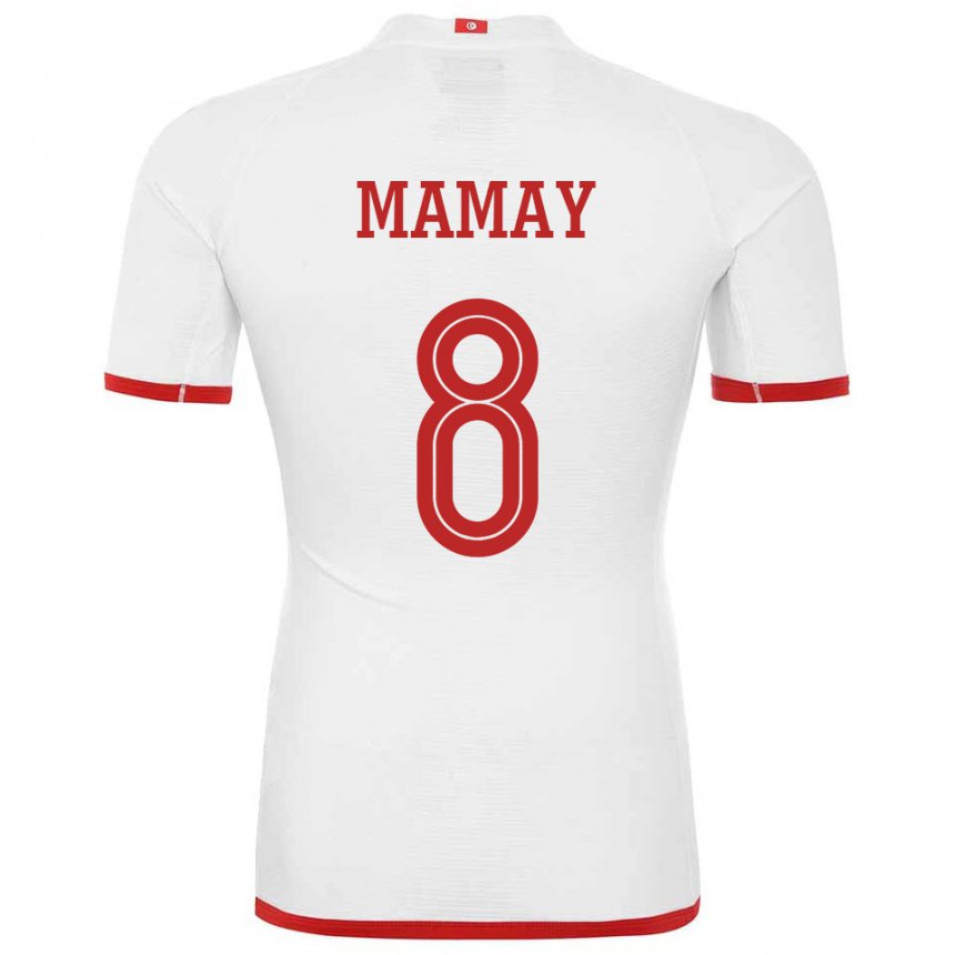 Niño Camiseta Túnez Sabrine Mamay #8 Blanco 2ª Equipación 22-24 La Camisa México