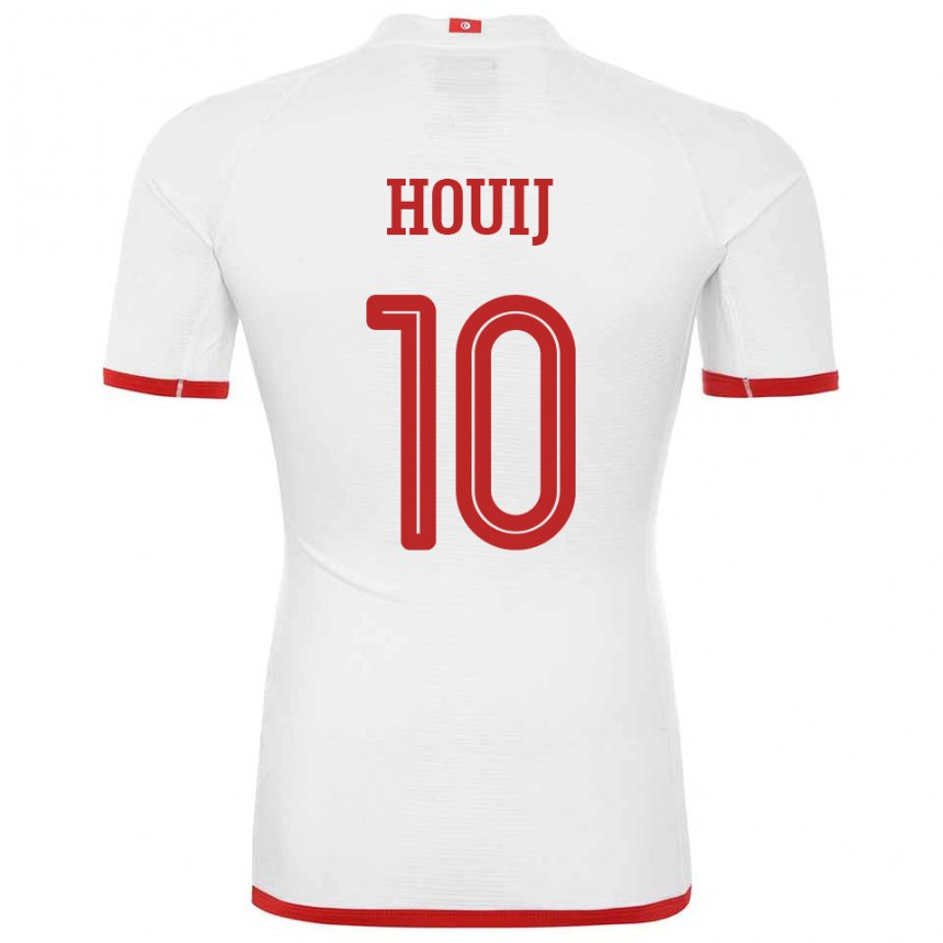 Niño Camiseta Túnez Mariem Houij #10 Blanco 2ª Equipación 22-24 La Camisa México