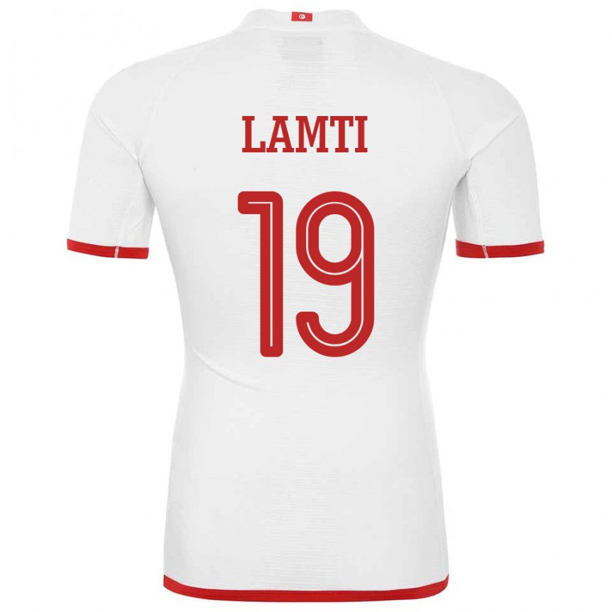 Niño Camiseta Túnez Chirine Lamti #19 Blanco 2ª Equipación 22-24 La Camisa México