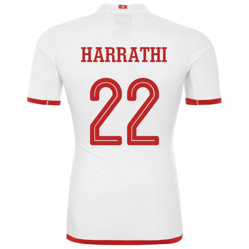 Niño Camiseta Túnez Najla Harrathi #22 Blanco 2ª Equipación 22-24 La Camisa México