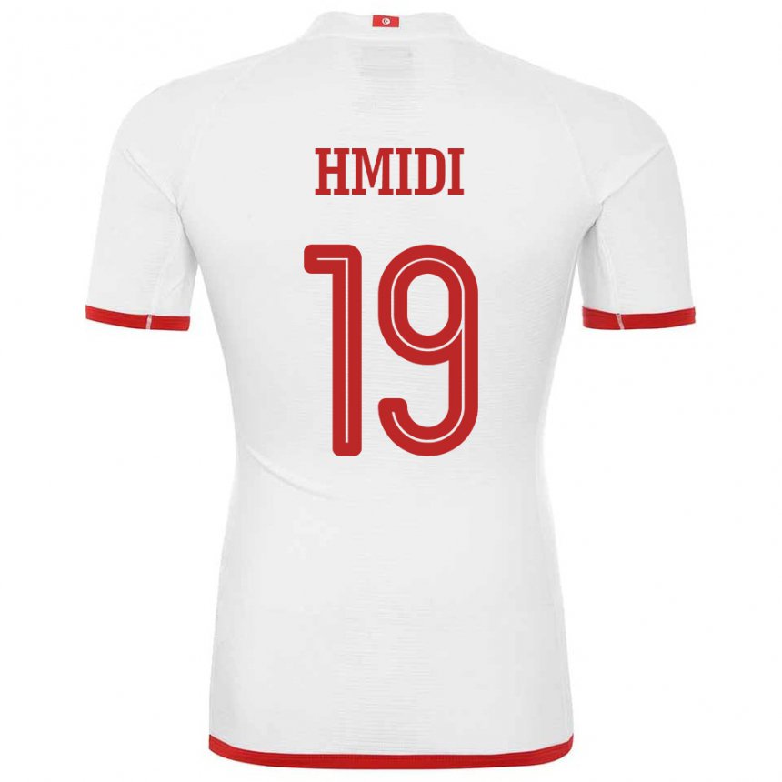 Niño Camiseta Túnez Baraket Hmidi #19 Blanco 2ª Equipación 22-24 La Camisa México