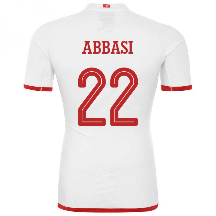 Niño Camiseta Túnez Bechir Abbasi #22 Blanco 2ª Equipación 22-24 La Camisa México