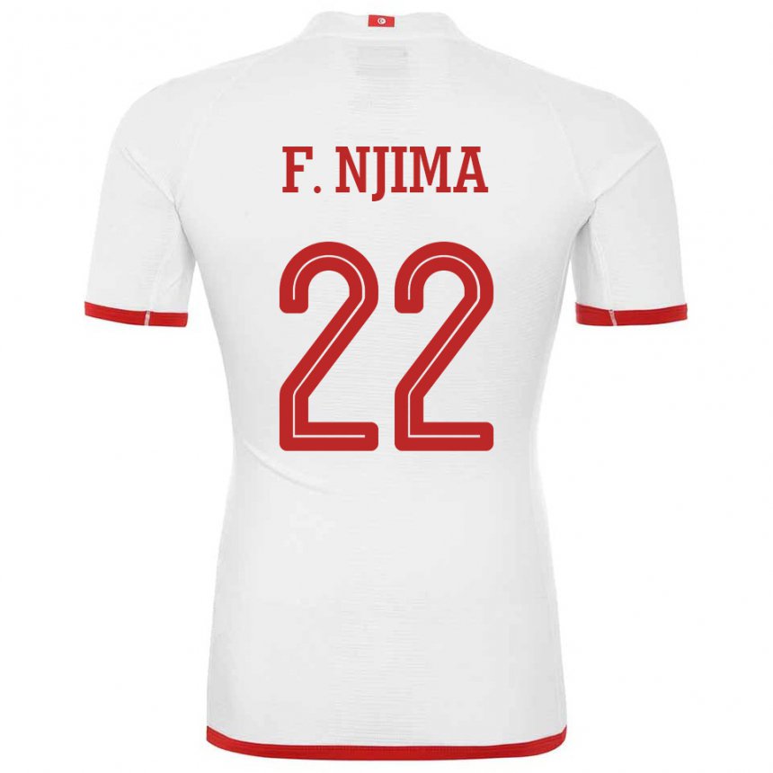 Niño Camiseta Túnez Firas Ben Njima #22 Blanco 2ª Equipación 22-24 La Camisa México