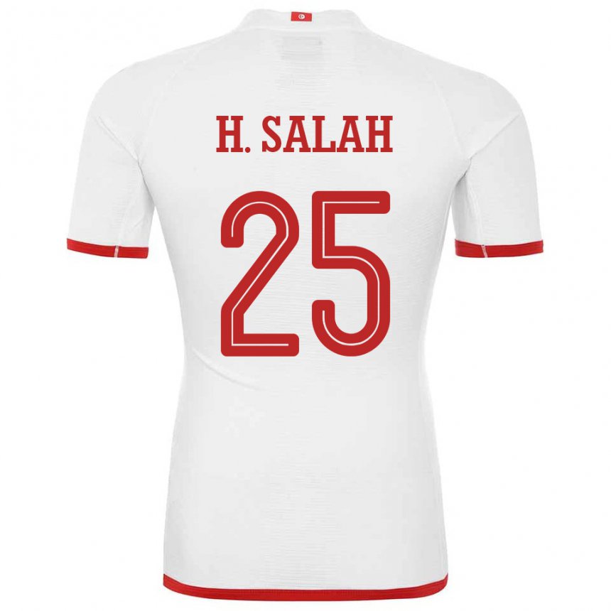 Niño Camiseta Túnez Heni Ben Salah #25 Blanco 2ª Equipación 22-24 La Camisa México