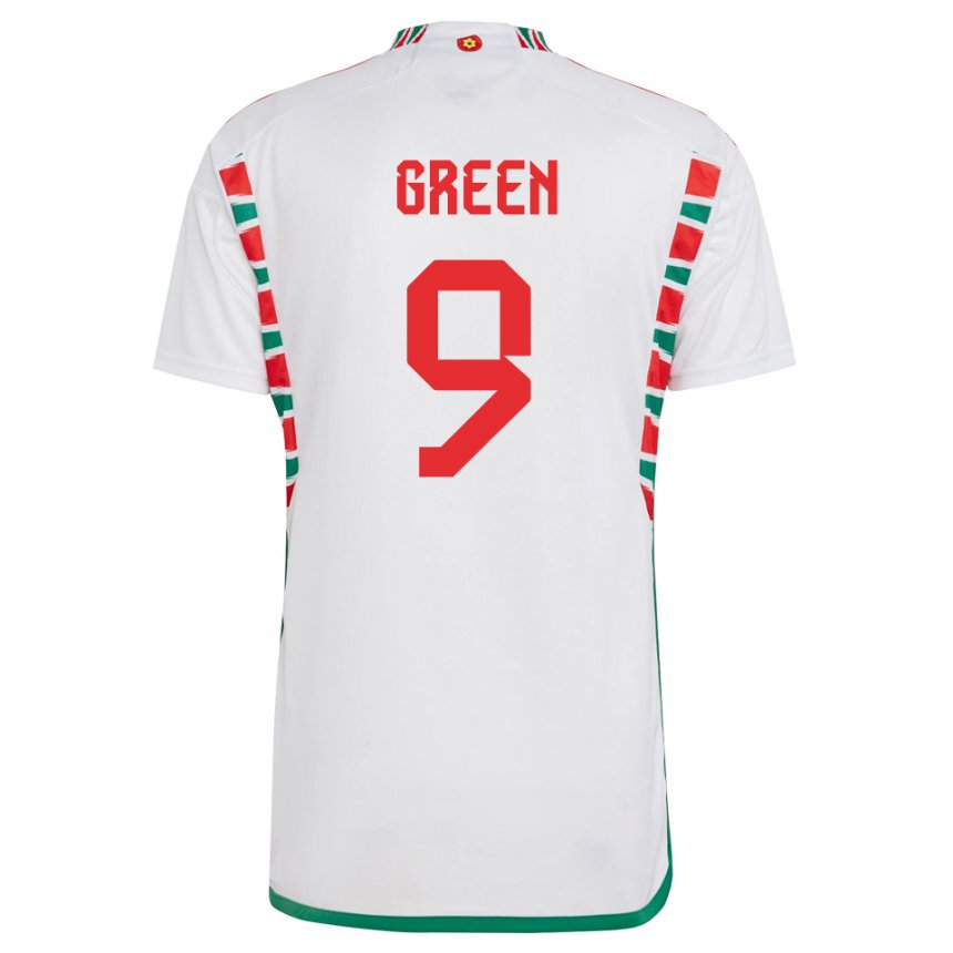 Niño Camiseta Gales Kayleigh Green #9 Blanco 2ª Equipación 22-24 La Camisa México