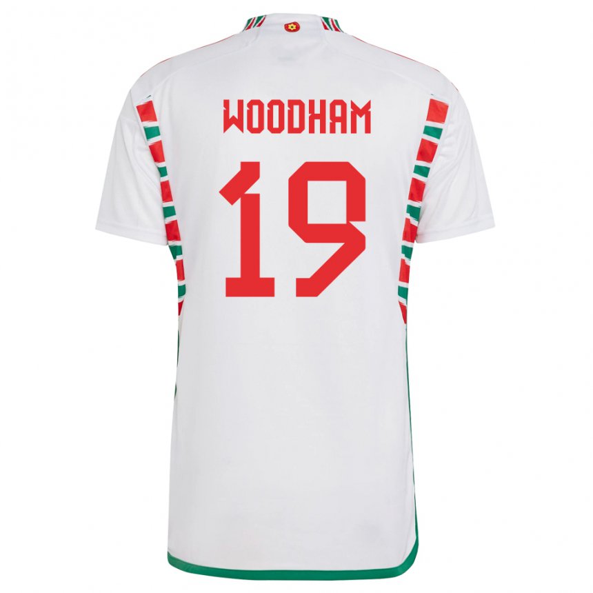 Niño Camiseta Gales Lily Woodham #19 Blanco 2ª Equipación 22-24 La Camisa México