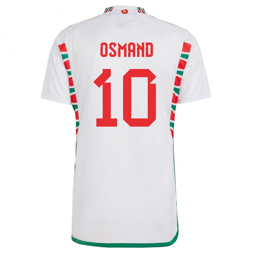 Niño Camiseta Gales Callum Osmand #10 Blanco 2ª Equipación 22-24 La Camisa México