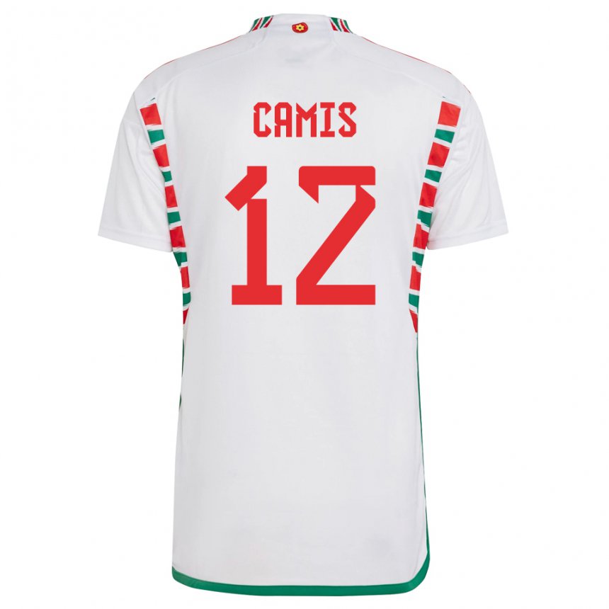 Niño Camiseta Gales Oliver Camis #12 Blanco 2ª Equipación 22-24 La Camisa México