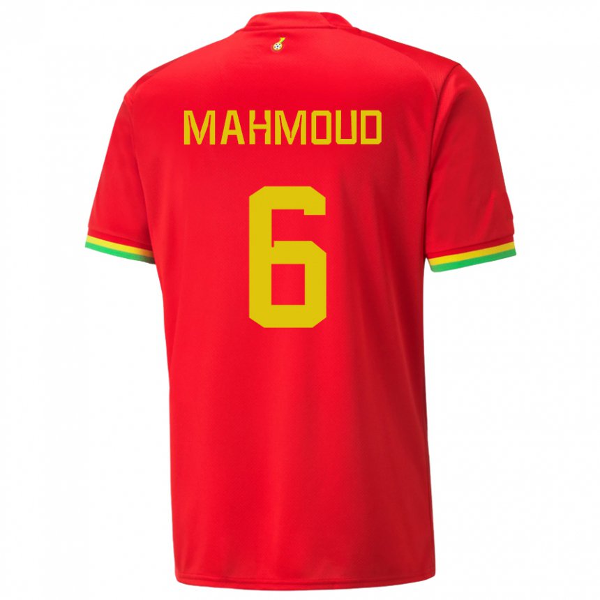 Niño Camiseta Ghana Mohaison Mahmoud #6 Rojo 2ª Equipación 22-24 La Camisa México