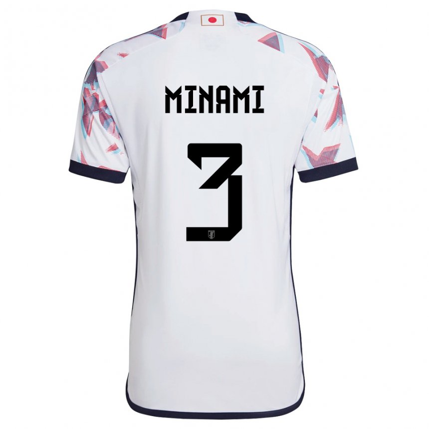 Niño Camiseta Japón Moeka Minami #3 Blanco 2ª Equipación 22-24 La Camisa México