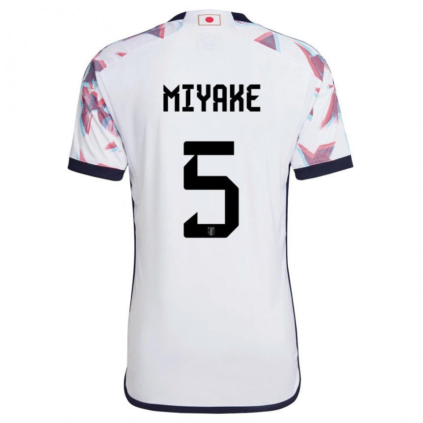 Niño Camiseta Japón Shiori Miyake #5 Blanco 2ª Equipación 22-24 La Camisa México