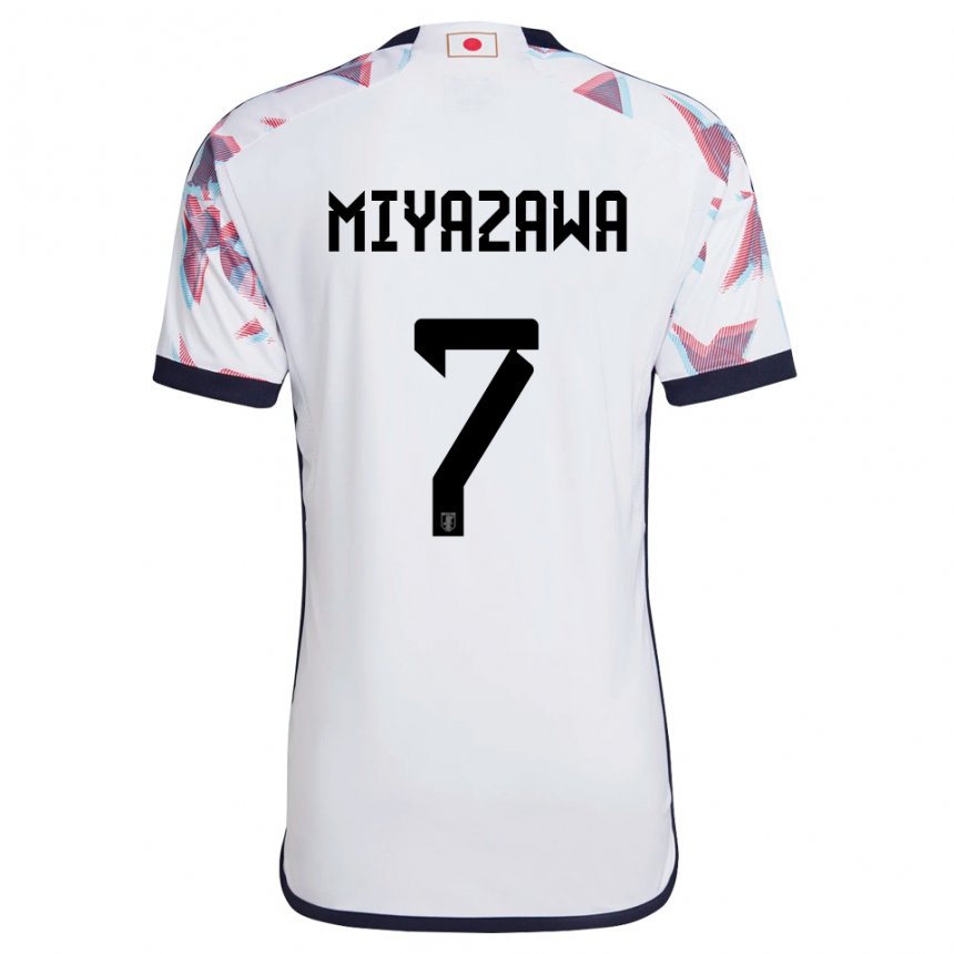 Niño Camiseta Japón Hinata Miyazawa #7 Blanco 2ª Equipación 22-24 La Camisa México