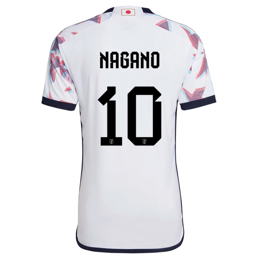 Niño Camiseta Japón Fuka Nagano #10 Blanco 2ª Equipación 22-24 La Camisa México