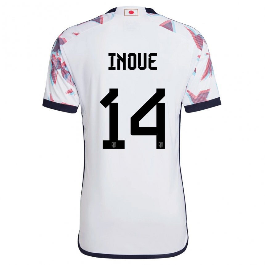 Niño Camiseta Japón Ayaka Inoue #14 Blanco 2ª Equipación 22-24 La Camisa México