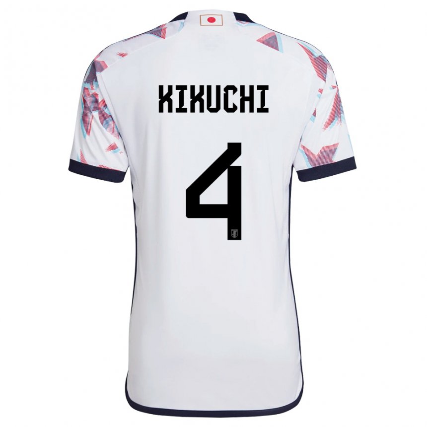 Niño Camiseta Japón Shuta Kikuchi #4 Blanco 2ª Equipación 22-24 La Camisa México