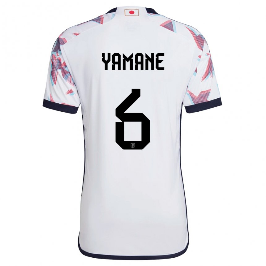 Niño Camiseta Japón Riku Yamane #6 Blanco 2ª Equipación 22-24 La Camisa México