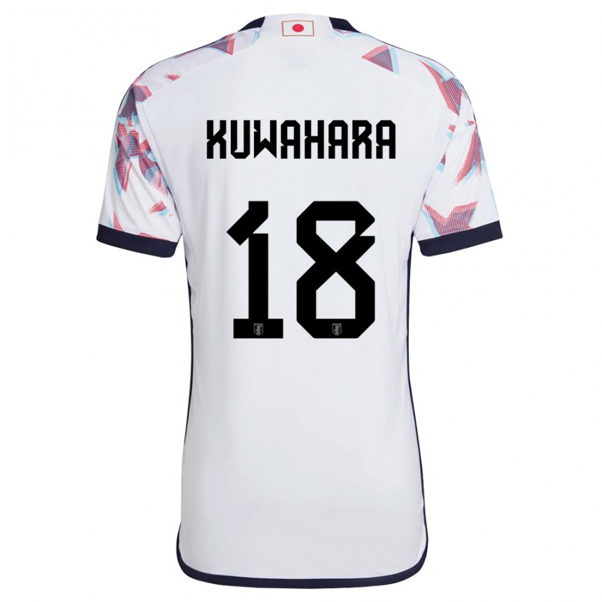 Niño Camiseta Japón Rikuto Kuwahara #18 Blanco 2ª Equipación 22-24 La Camisa México