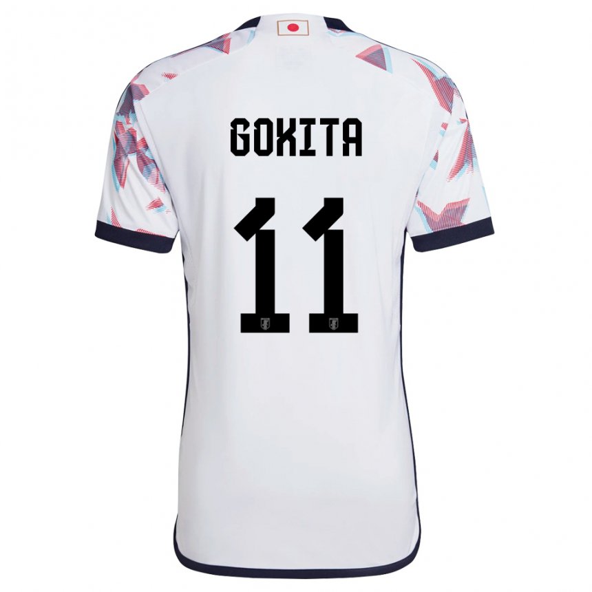 Niño Camiseta Japón Kishin Gokita #11 Blanco 2ª Equipación 22-24 La Camisa México